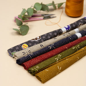 Coupons de tissu imprimé japonais -  Set de 6