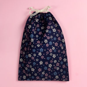 Pochon Sakura bleu
