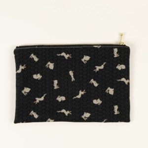 Trousse zippée lapins