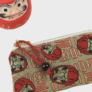 Porte-monnaie zippé en Tatami-Beri