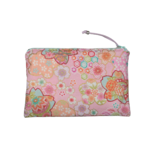 Trousse zippée Sakura tons pastels