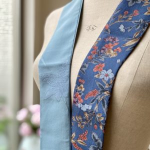 Ceinture upcyclée en soie de kimono