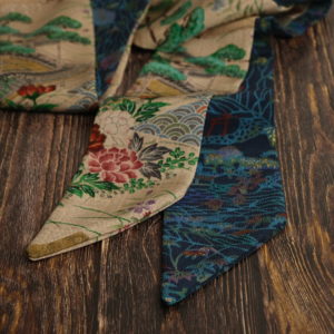 Ceinture upcyclée en soie de kimono