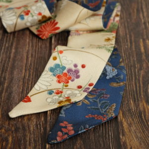 Ceinture upcyclée en soie de kimono