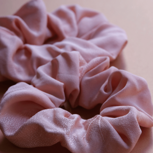 Chouchou en soie de kimono vintage – rose