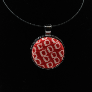 Collier Cabochon Kimono Vintage