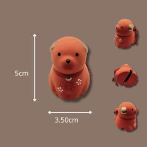 Grelot vintage Chien ocre – bon état.