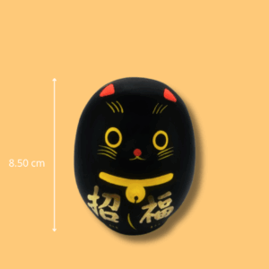 Daruma chat noir H8.50cm