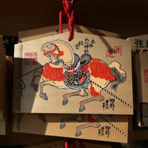 LARGE Ema Cheval du sanctuaire Hikawa.