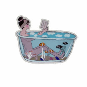 STICKER Big Bathtime clear