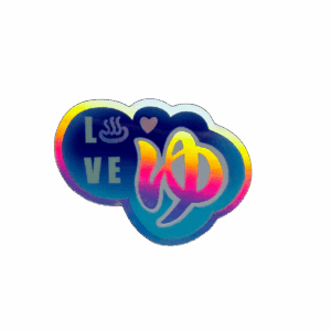 Sticker Small Love Yu Holographic
