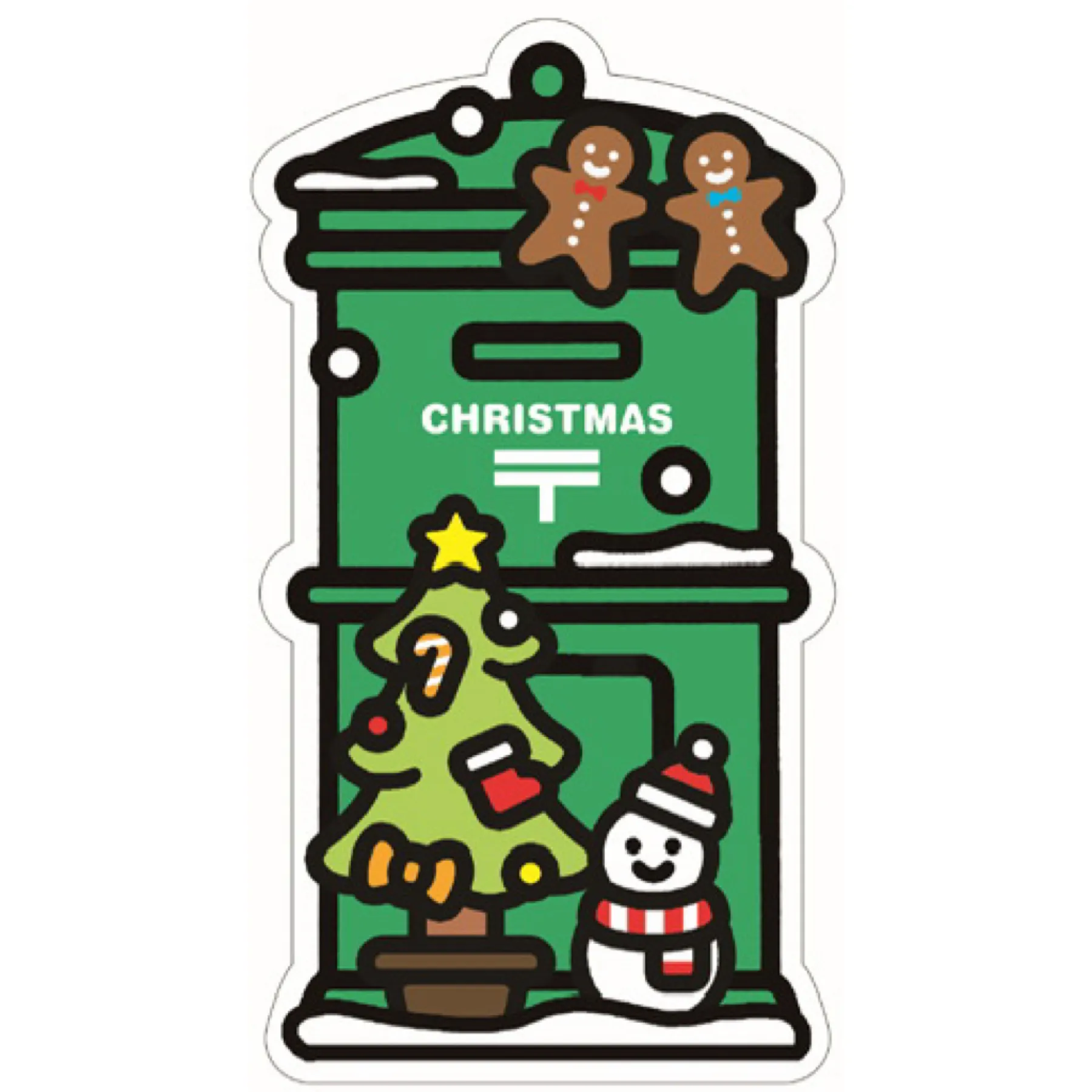 Carte postale JP post HIVER - Bonhomme de neige