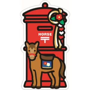 Carte postale JP post HIVER - Cheval