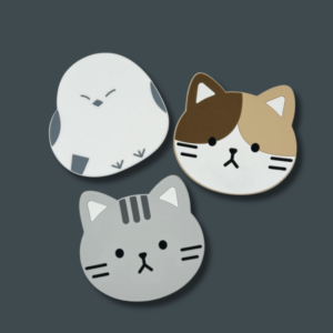 Lot de 3 dessous de verre en silicone