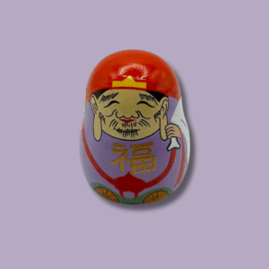 Omikuji Daikokuten (Dieu du Bonheur japonais) en bois