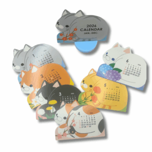 Calendrier de bureau Chat 2026.