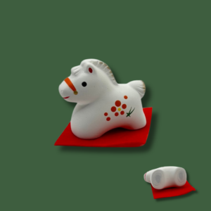 Figurine Cheval en céramique du Nouvel an