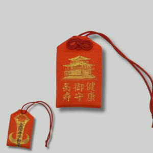 Omamori Kinkaku-ji Temple d'or rouge